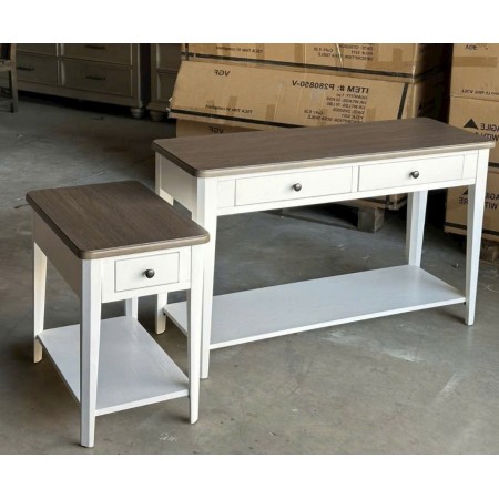 P2728 - D01 : Bộ Trang Trí - Hai Tông Màu Trắng + Óc Chó